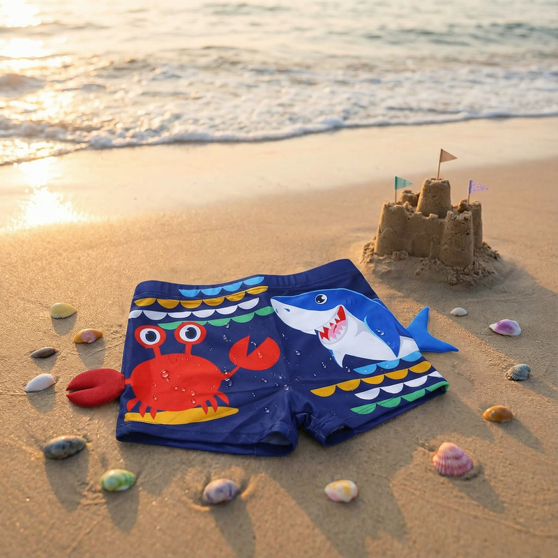 Sunga Infantil - Crab & Shark