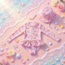Conjunto Infantil Feminino - Mar de Rosas